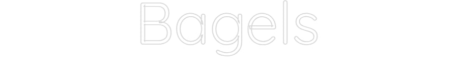Custom Neon Sign Online Editor Bagels
