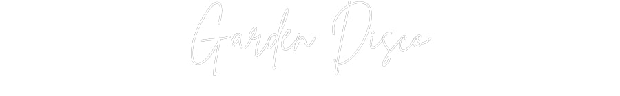 Editor online di insegne al neon personalizzate Garden Disco