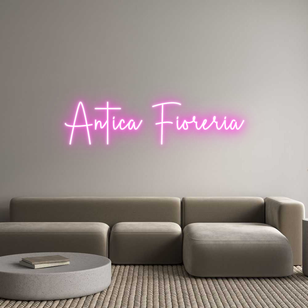 Tilpasset Neon Sign Online Editor Antica Fioreria