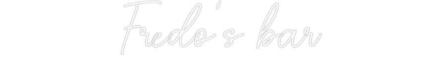 Barra de Fredo del editor en línea de letreros de neón personalizados