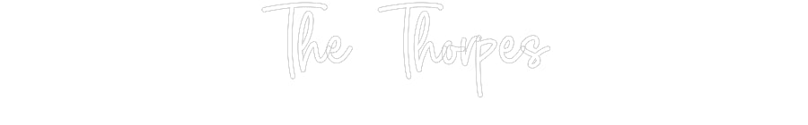 Custom Neon Sign Online Editor The Thorpes