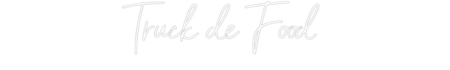 Editor on-line de letreiro de néon personalizado Truck de Food
