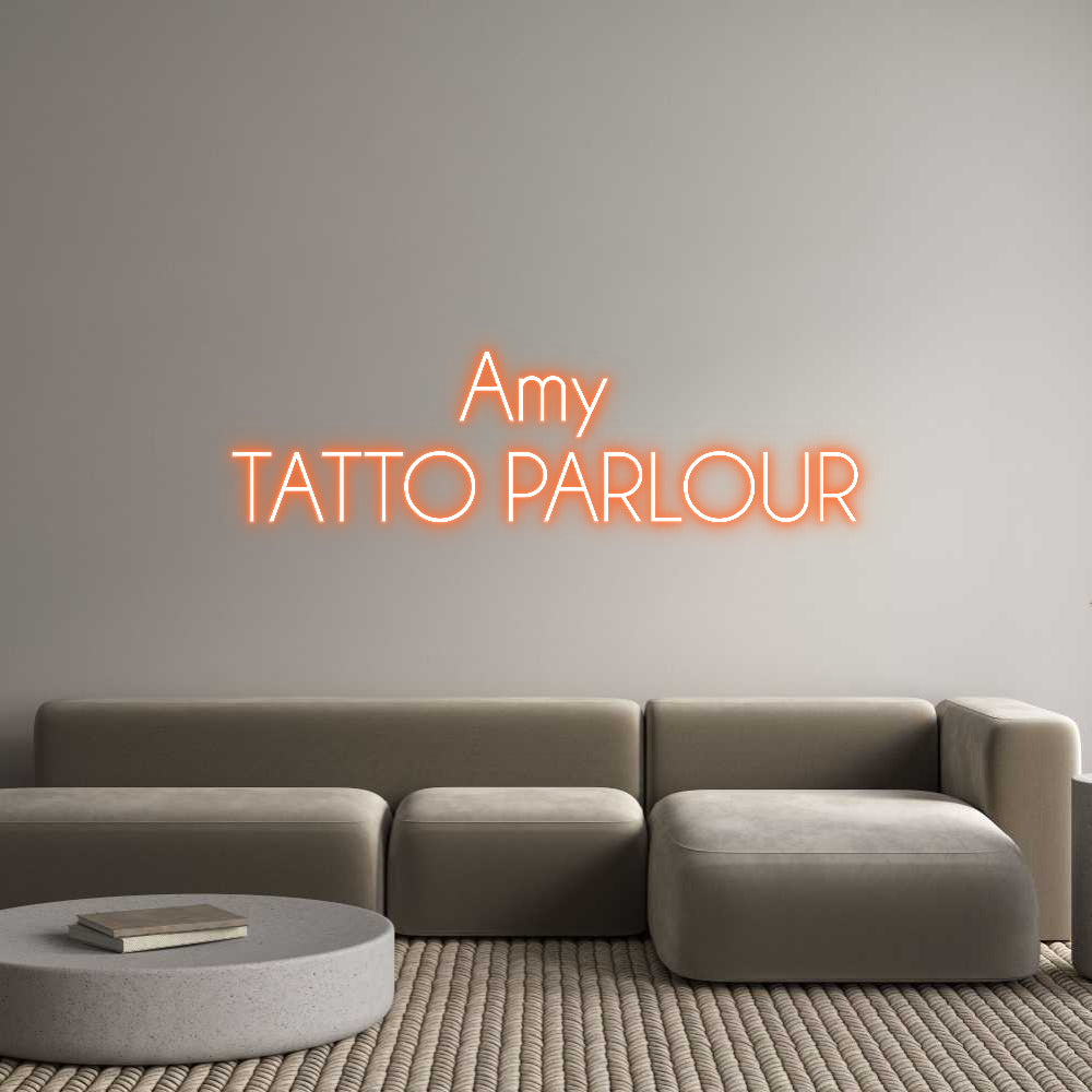 Amy, editora en línea de letreros de neón personalizados 
TATUAJE P...