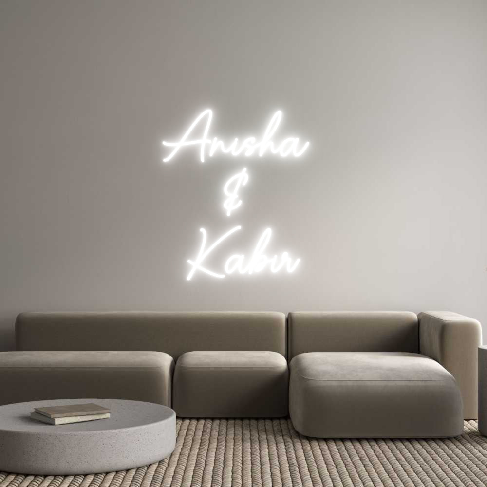 Custom Neon Sign Online Editor Anisha 
& 
...