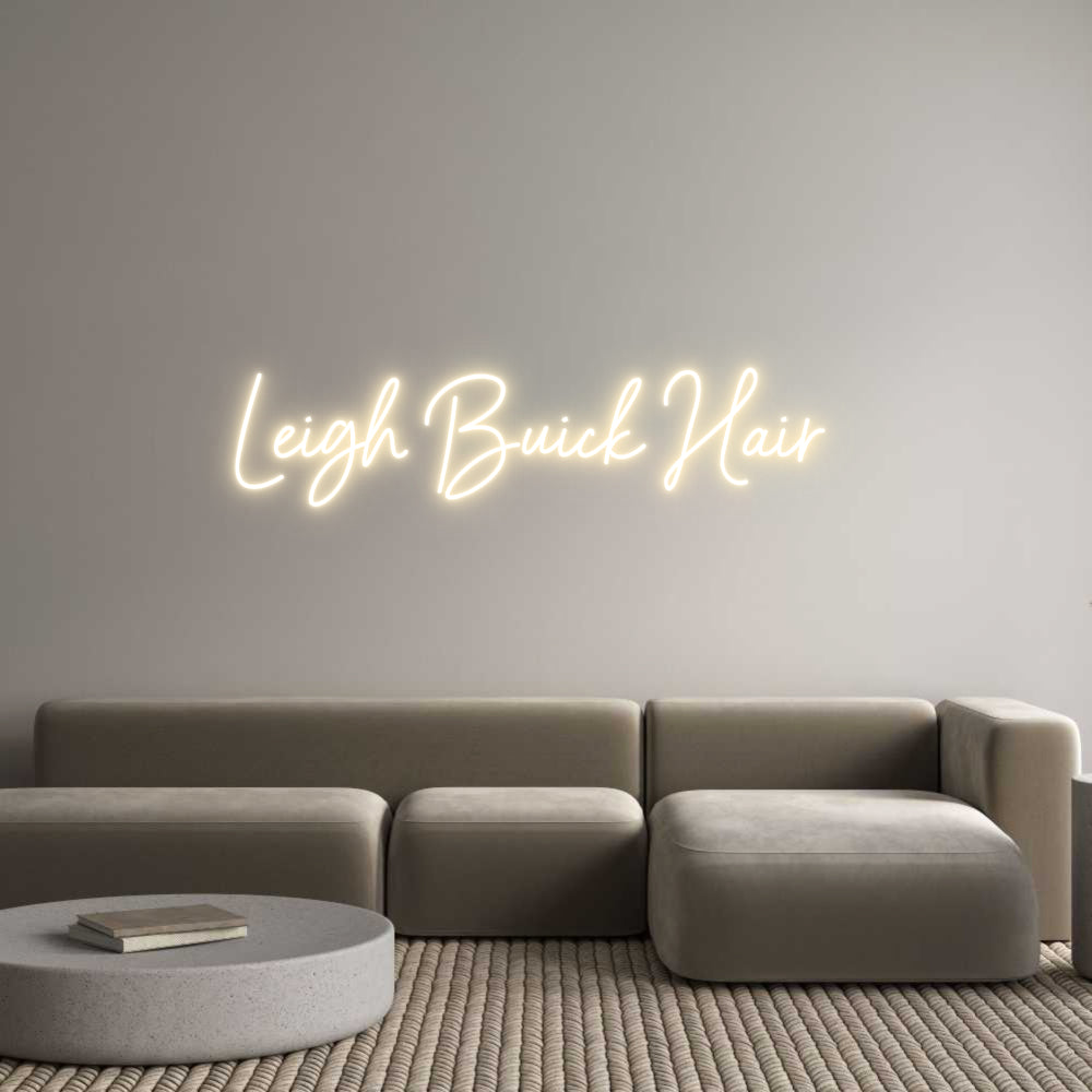 Custom Neon Sign Online Editor Leigh Buick H...