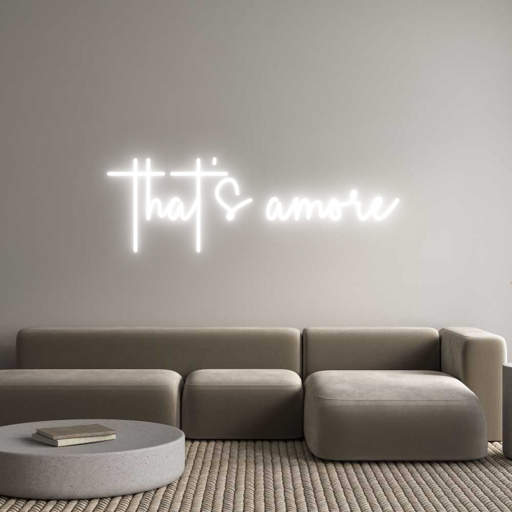 Custom Neon Sign Online Editor that's amore