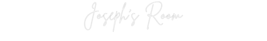 Custom Neon Sign Online Editor Joseph's Room