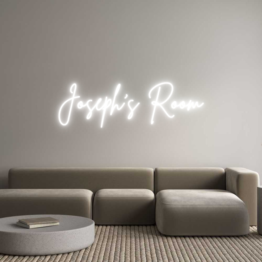 Custom Neon Sign Online Editor Joseph's Room
