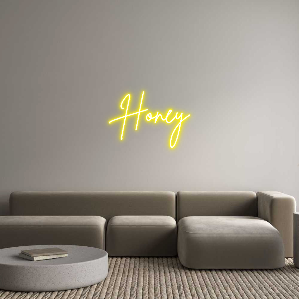 Custom Neon Sign Online Editor Honey
