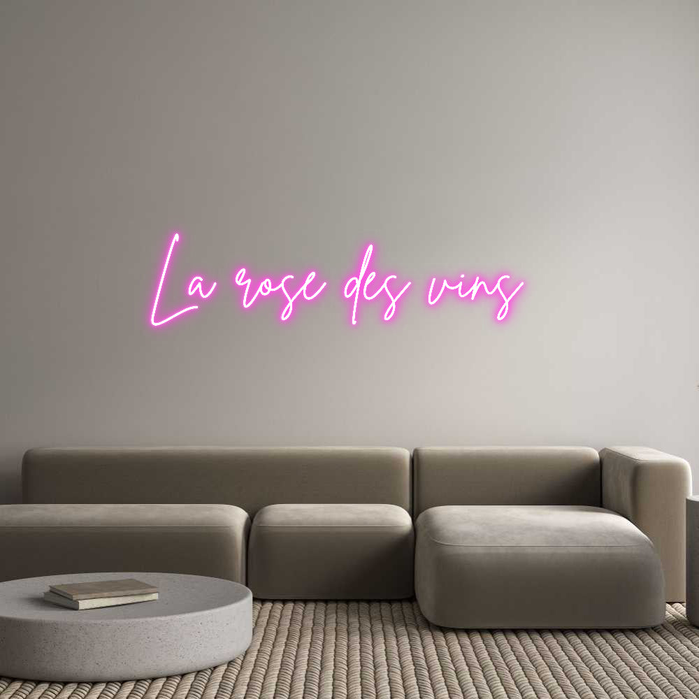 Custom Neon Sign Online Editor La rose des v...