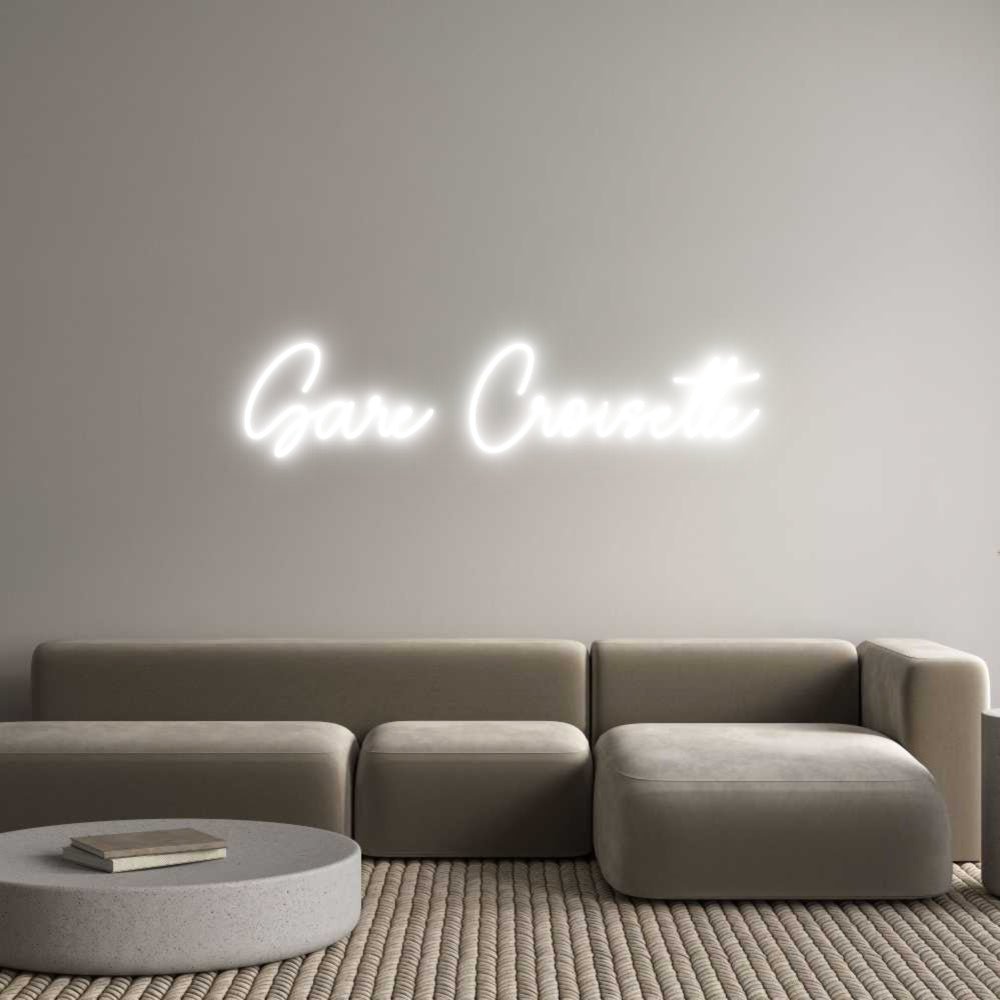 Custom Neon Sign Online Editor Gare Croisette