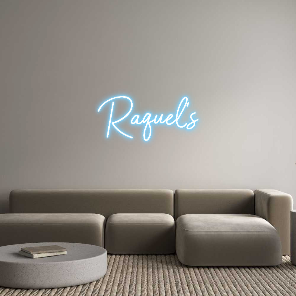Custom Neon Sign Online Editor Raquel's