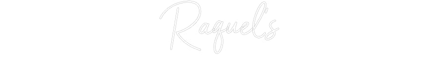 Custom Neon Sign Online Editor Raquel's