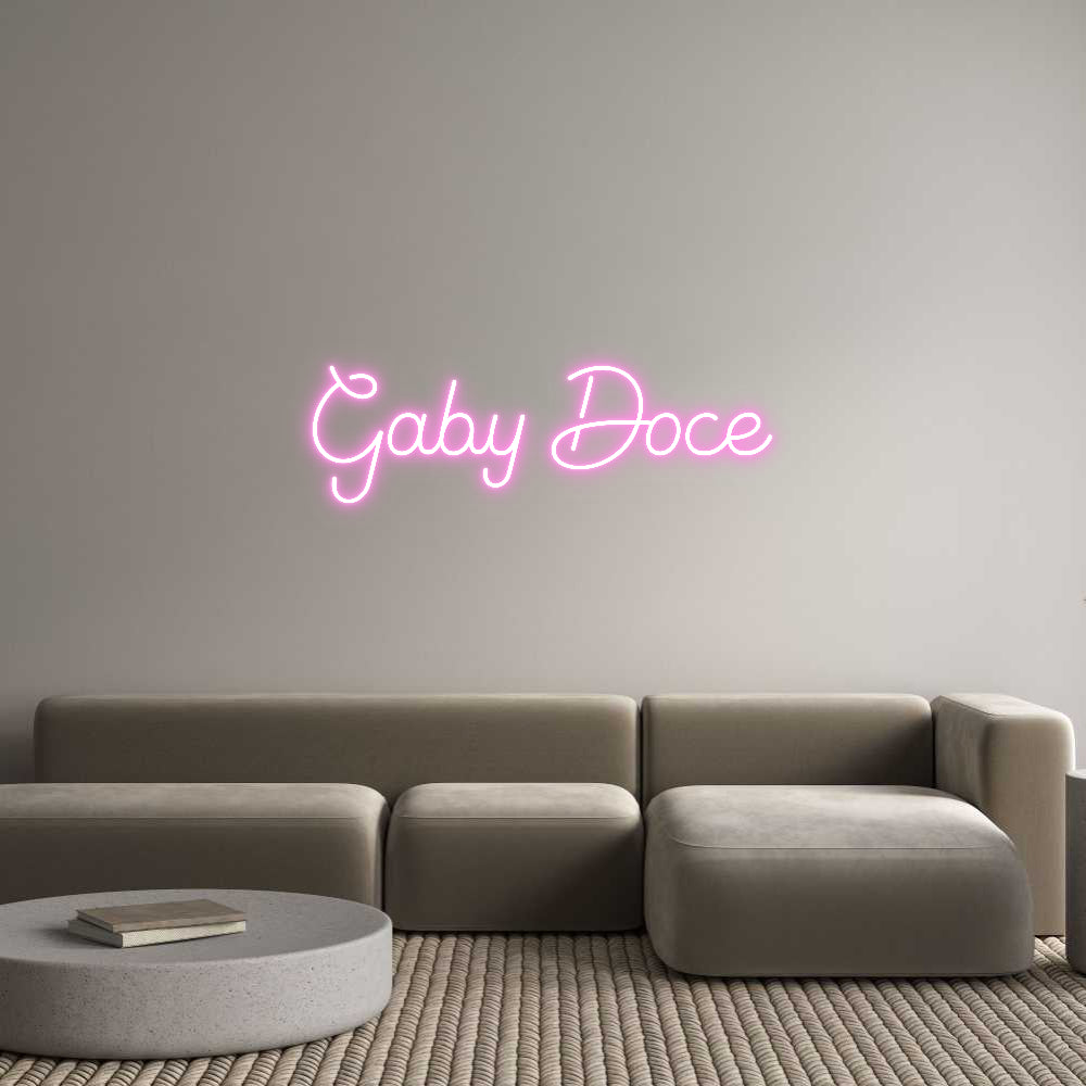 Custom Neon Sign Online Editor Gaby Doce