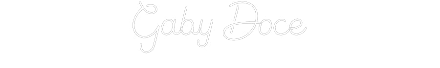 Custom Neon Sign Online Editor Gaby Doce