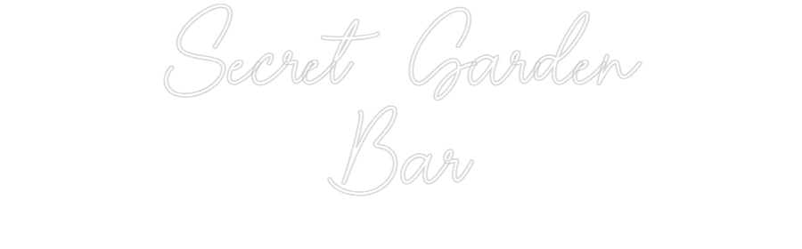 Custom Neon Sign Online Editor Secret Garden...