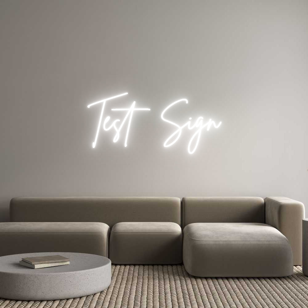 Custom Neon Sign Online Editor Test Sign