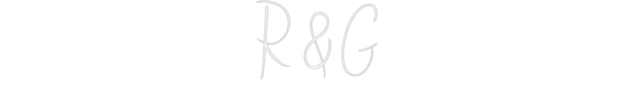 Custom Neon Sign Online Editor R & G