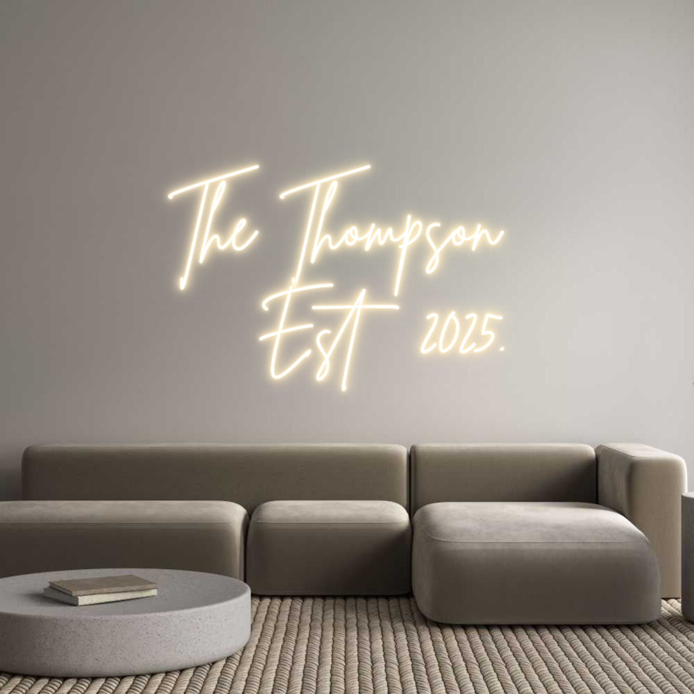 Custom Neon Sign Online Editor The Thompson ...