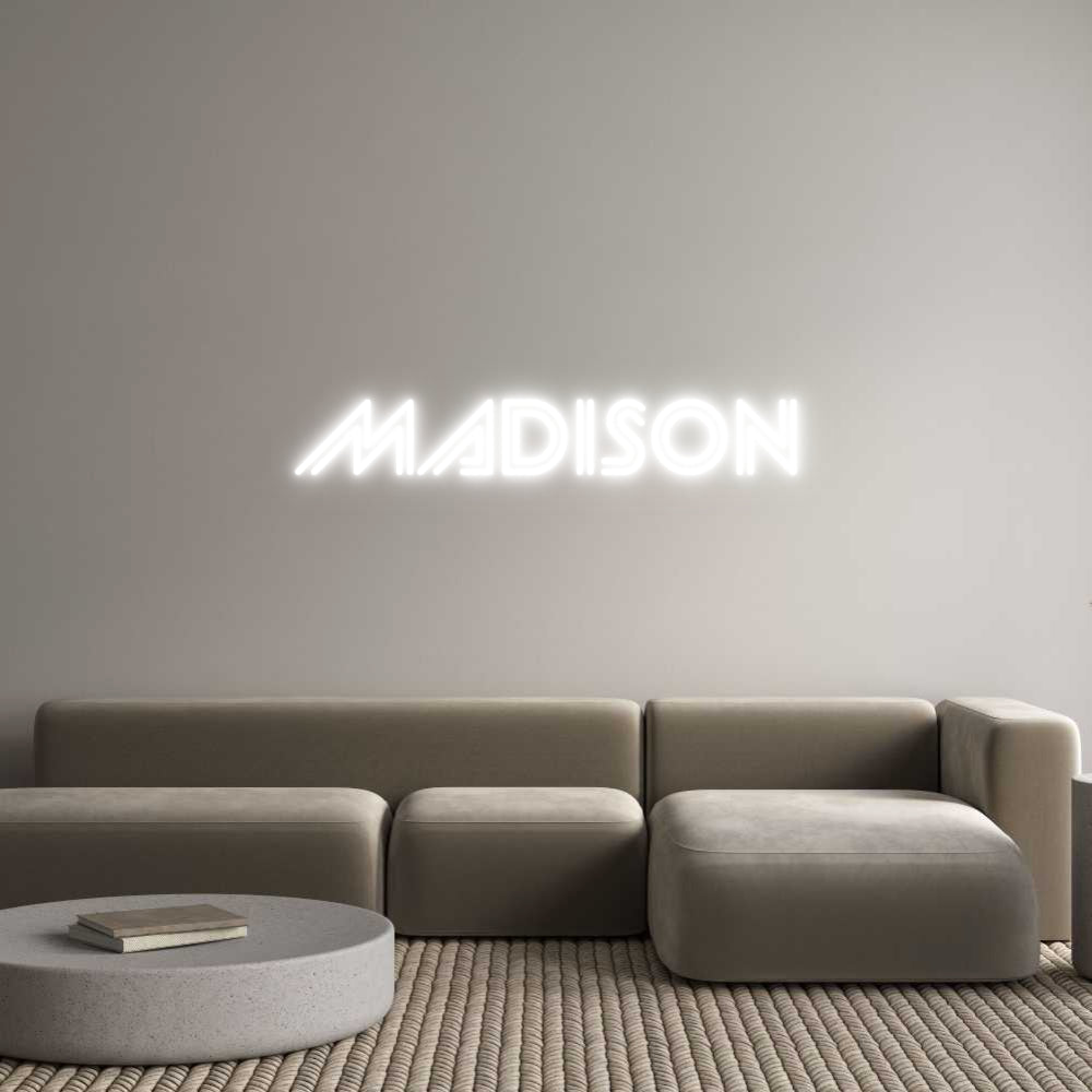 Custom Neon Sign Online Editor MADISON