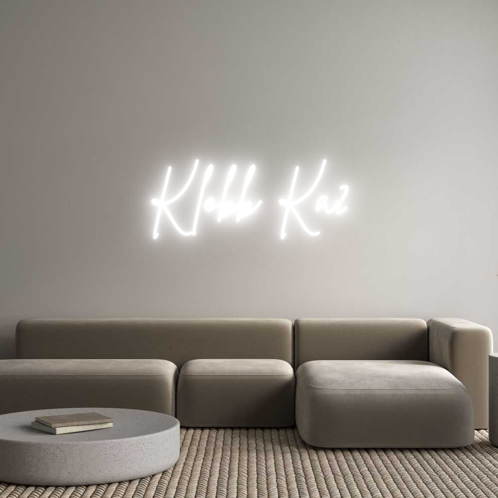 Custom Neon Sign Online Editor Kløbb Ka2