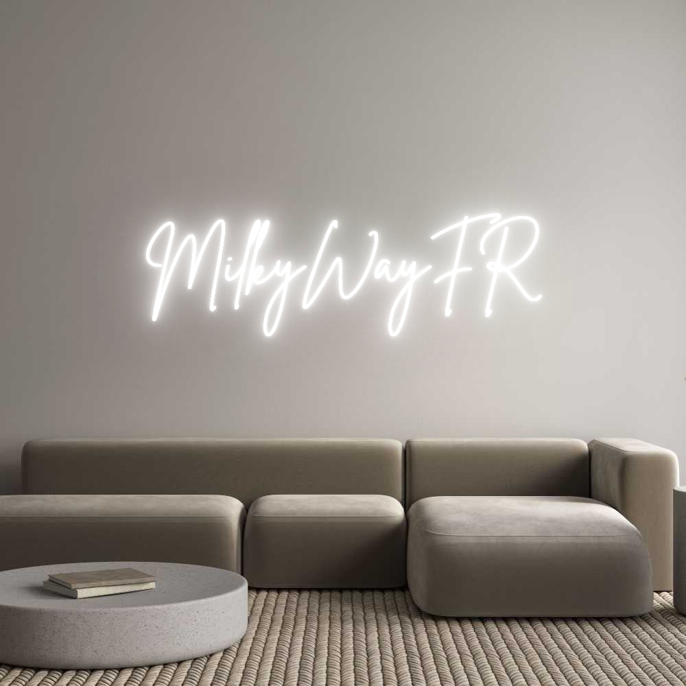 Custom Neon Sign Online Editor MilkyWayFR