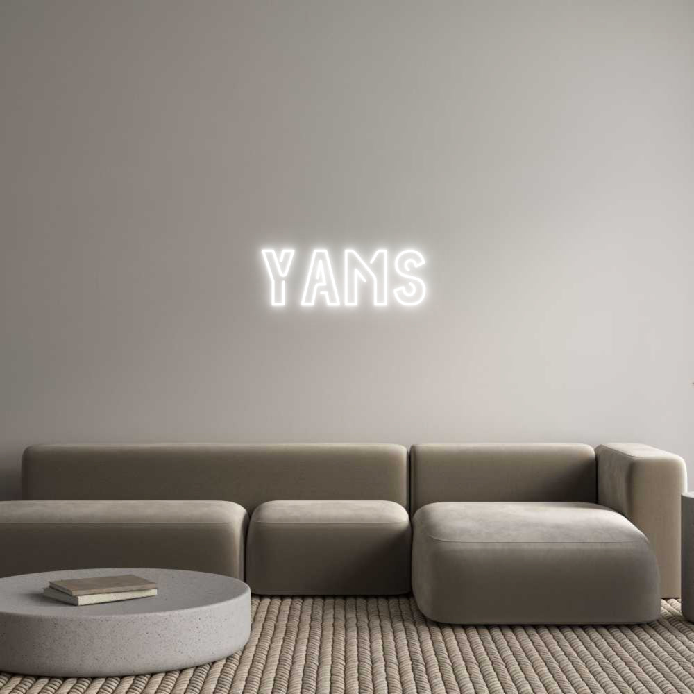 Custom Neon Sign Online Editor Yams