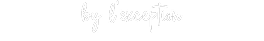 Custom Neon Sign Online Editor by l’exception