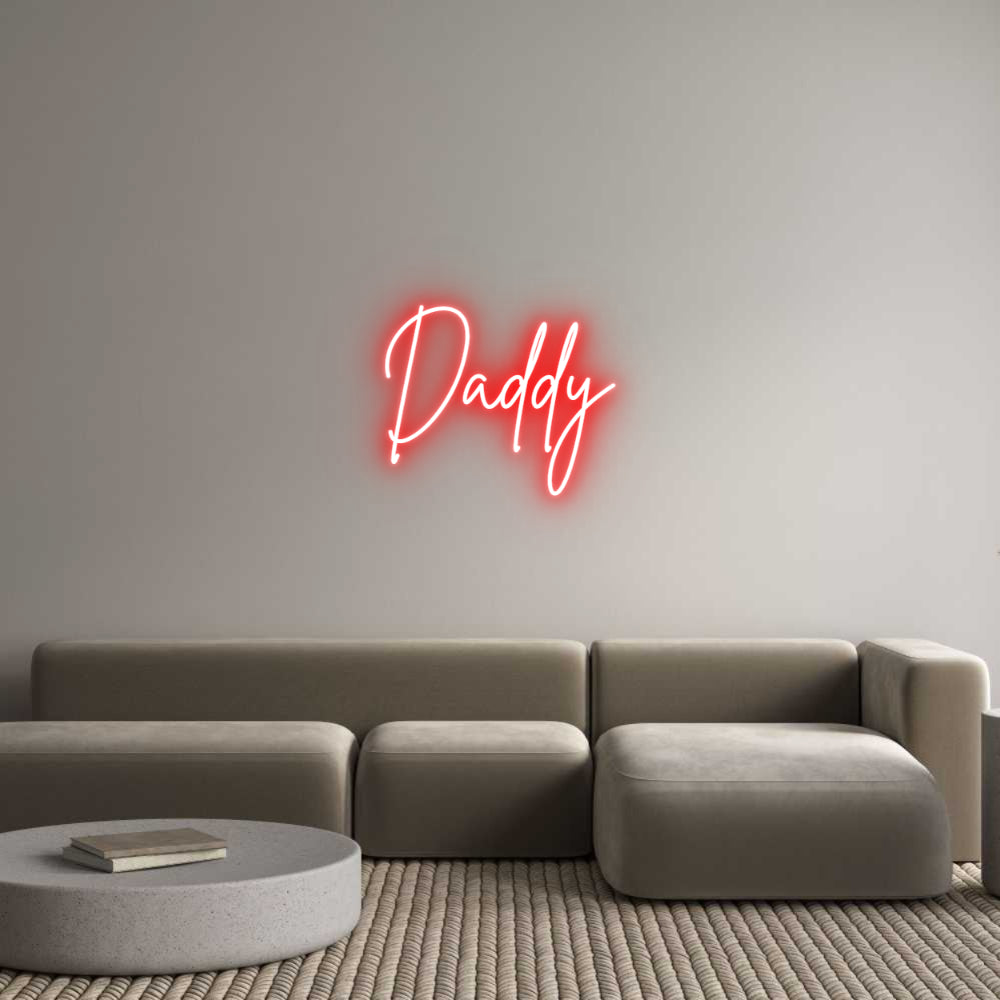 Custom Neon Sign Online Editor Daddy