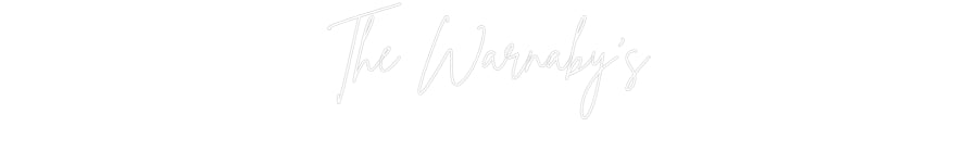 Custom Neon Sign Online Editor The Warnaby's