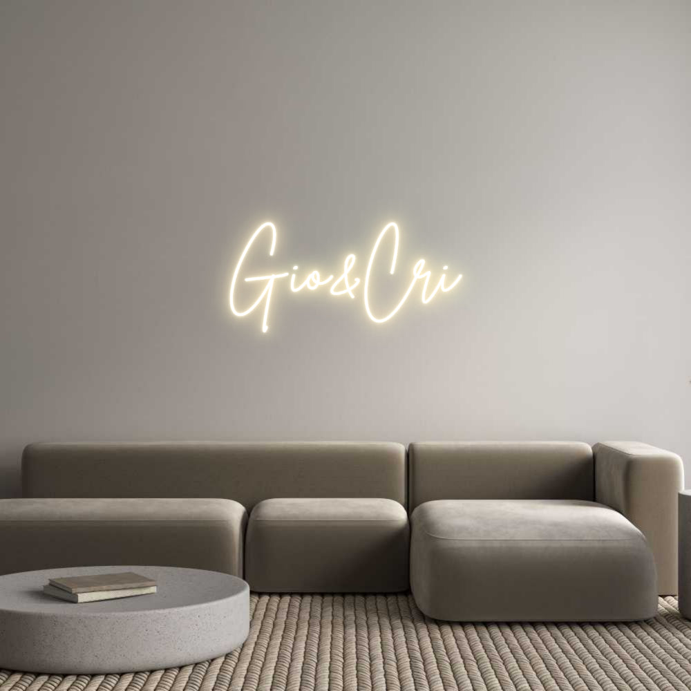 Custom Neon Sign Online Editor Gio&Cri