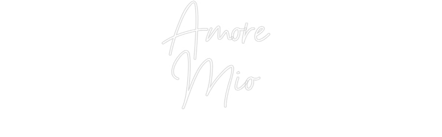 Custom Neon Sign Online Editor Amore 
Mio