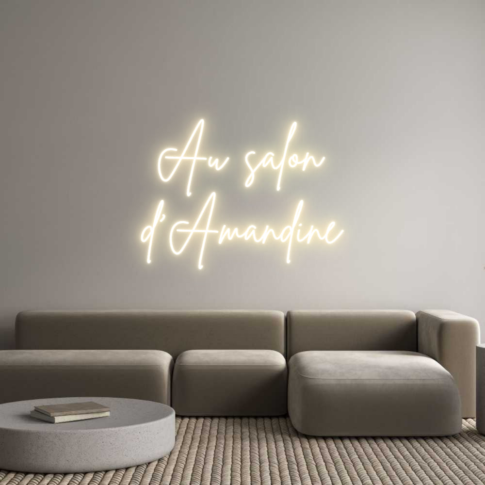 Custom Neon Sign Online Editor Au salon 
d...