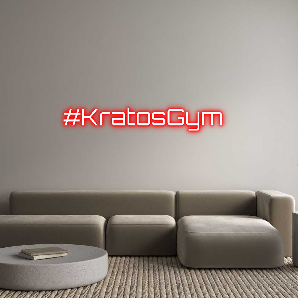 Custom Neon Sign Online Editor #KratosGym