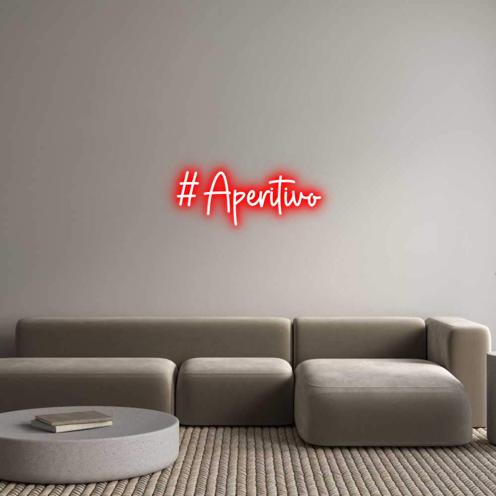 Custom Neon Sign Online Editor #Aperitivo