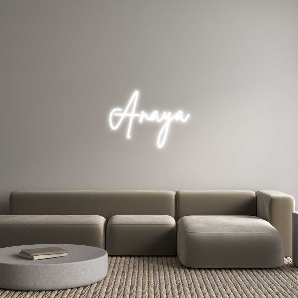 Custom Neon Sign Online Editor Anaya