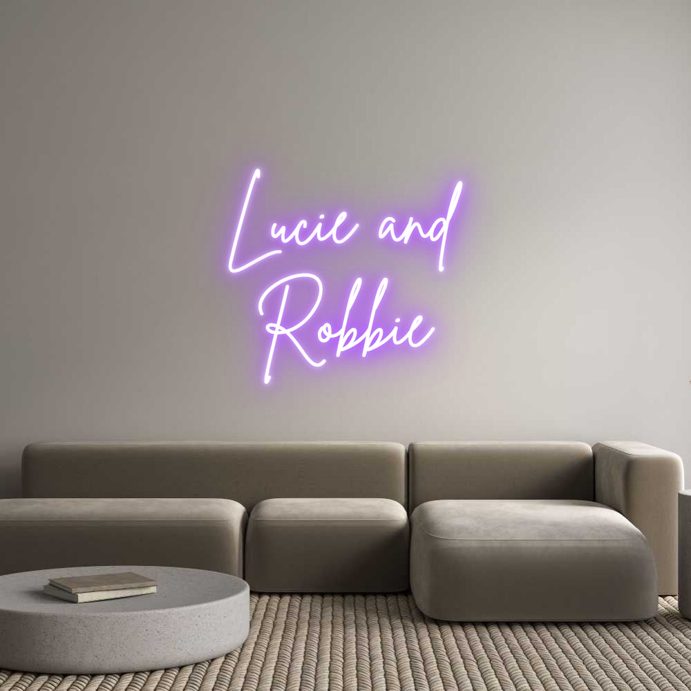 Custom Neon Sign Online Editor Lucie and
Ro...