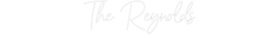 Custom Neon Sign Online Editor The Reynolds