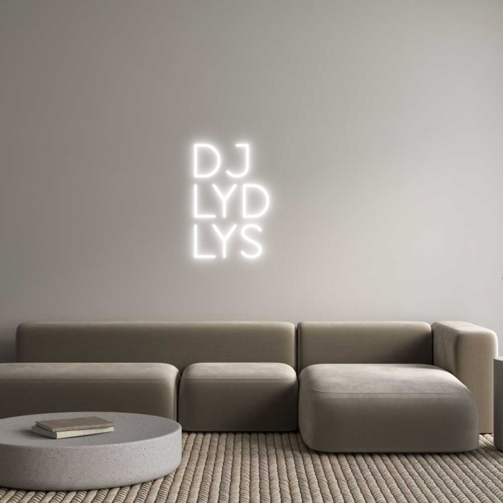 Custom Neon Sign Online Editor DJ
LYD 
LYS