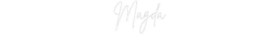 Custom Neon Sign Online Editor Magda