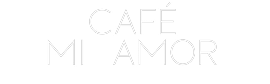 Editor online di insegne al neon personalizzate CAFÉ
AMORE MIO
