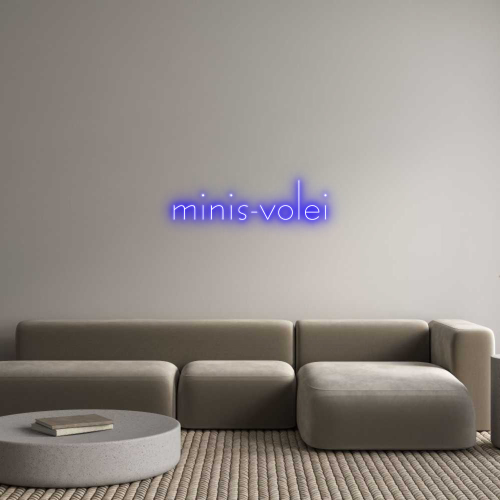 Custom Neon Sign Online Editor minis-volei