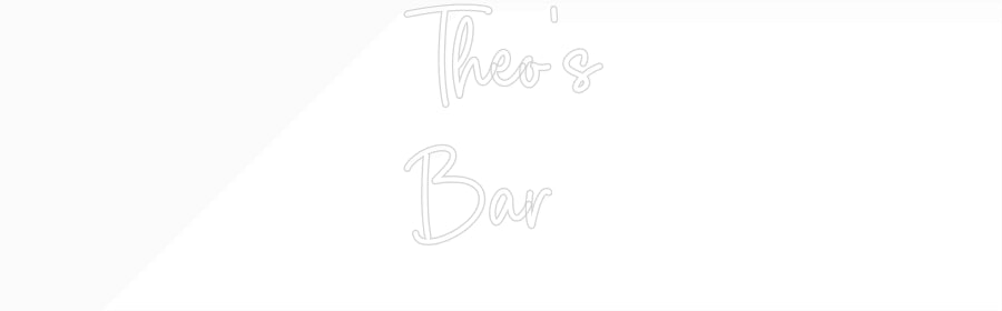 Custom Neon Sign Online Editor Theo’s
Bar