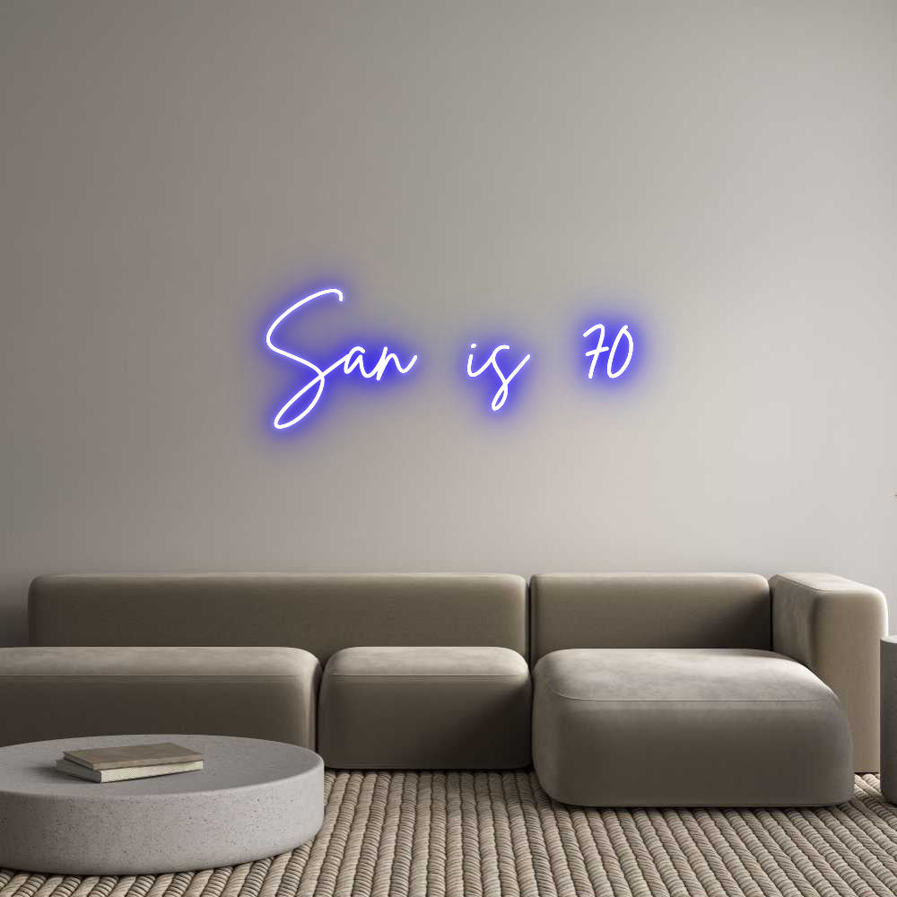 Custom Neon Sign Online Editor San is 70