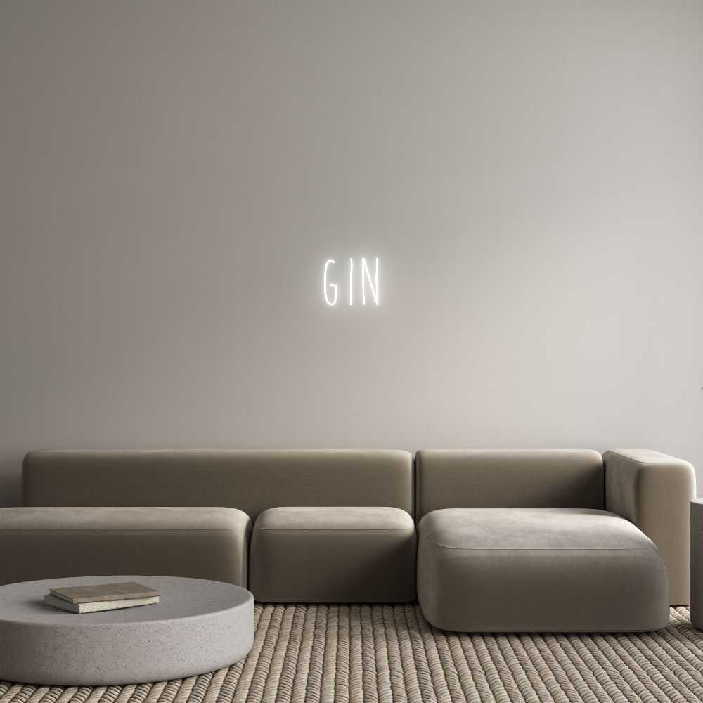 Custom Neon Sign Online Editor Gin