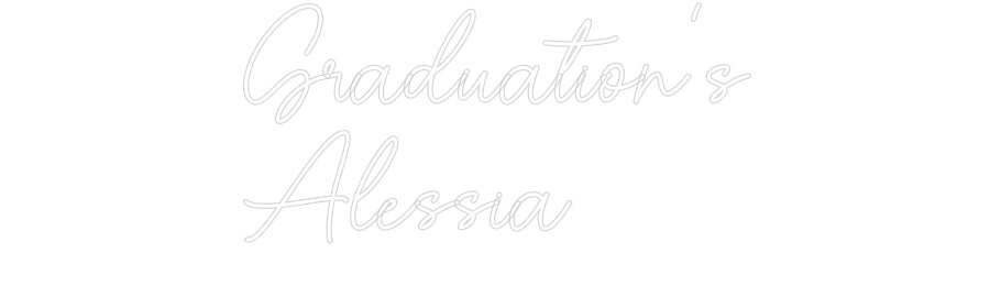 Editor online di insegne al neon personalizzate Laurea ...