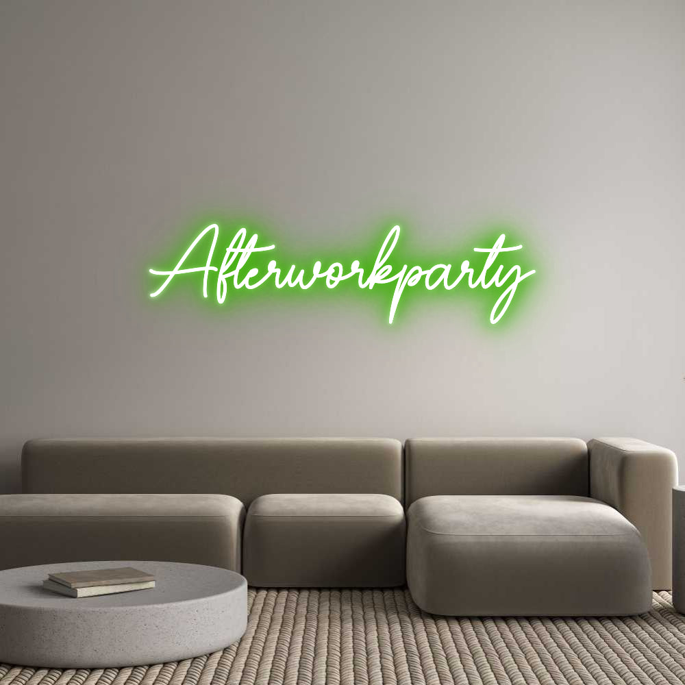 Custom Neon Sign Online Editor Afterworkparty