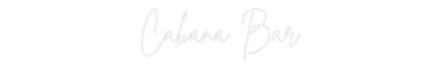 Custom Neon Sign Online Editor Cabana Bar