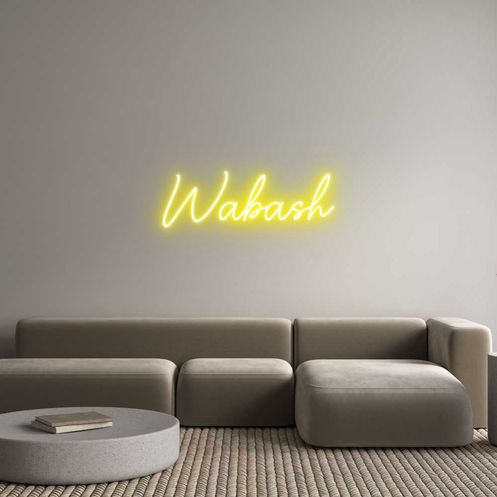 Custom Neon Sign Online Editor Wabash