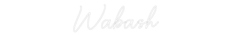 Custom Neon Sign Online Editor Wabash